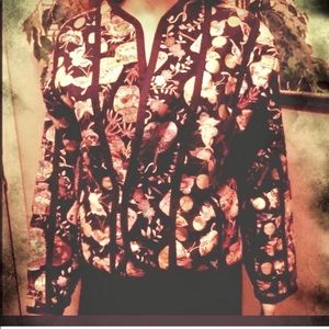 Beautiful Handmade Print Jacket sz sml/med